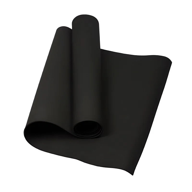 Black 4mm Yoga mat.
