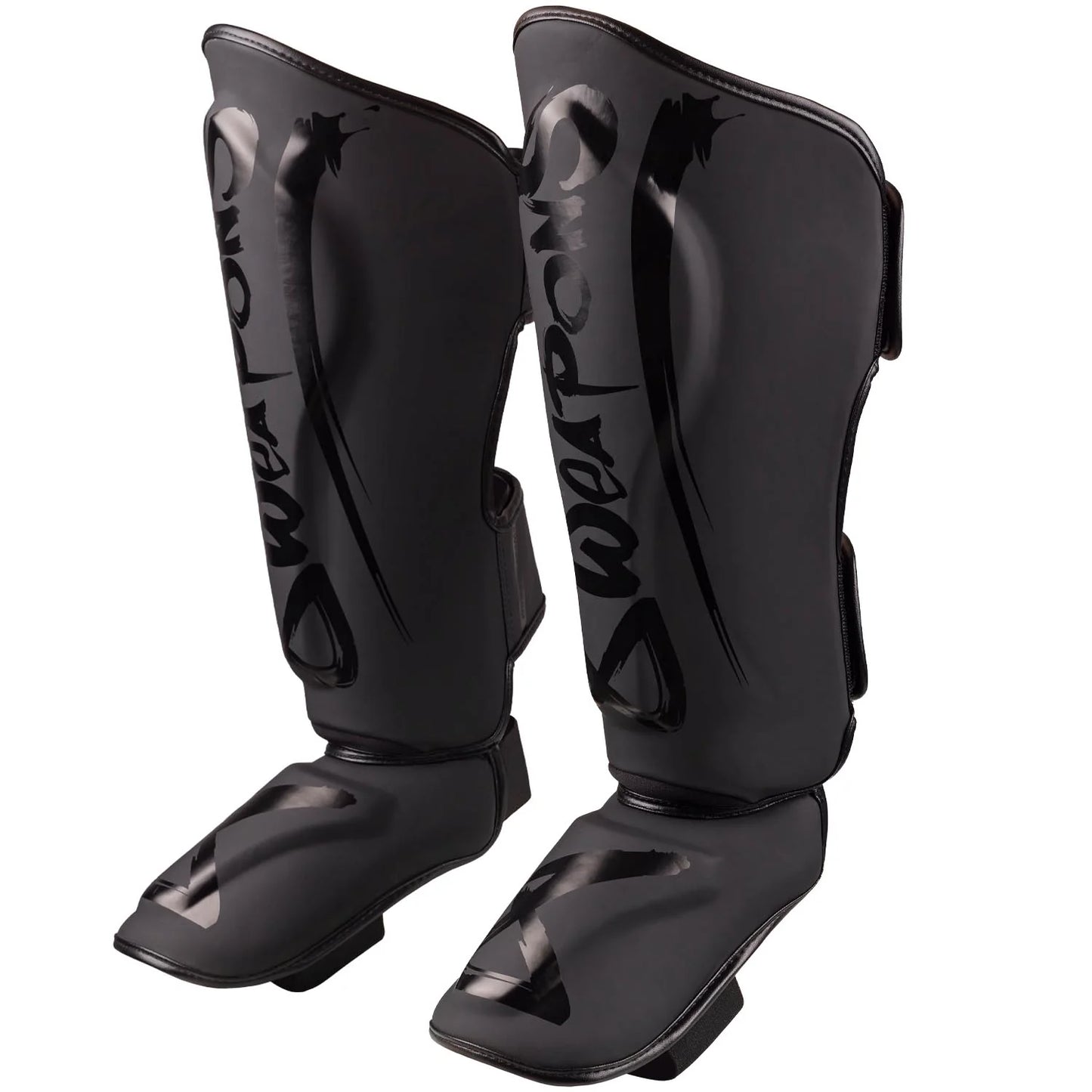 8 Weapons Unlimited 2.0 Muay Thai Shin Guards - Black/Black