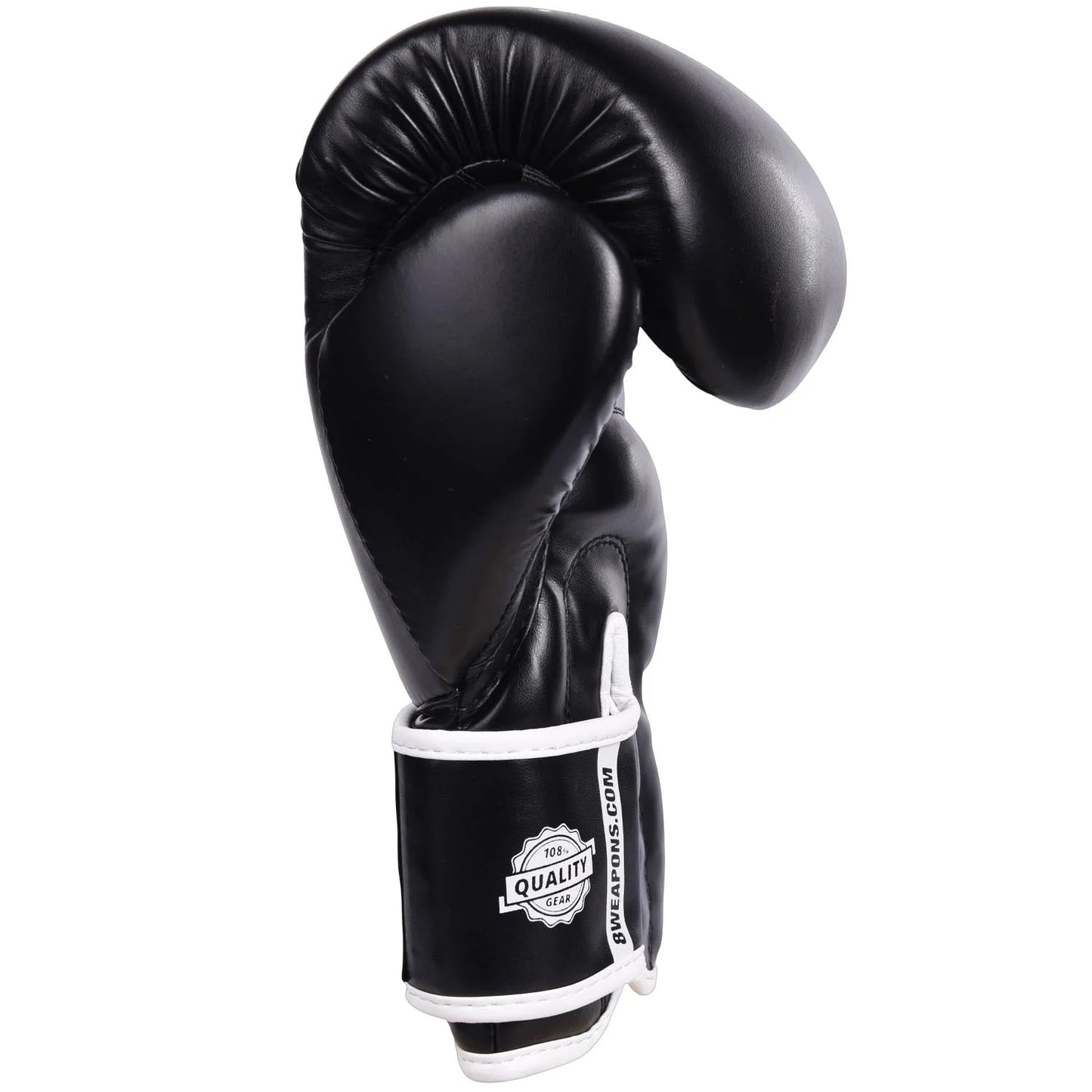 8 Weapons Unlimited Muay Thai Boxing Gloves - Black/White