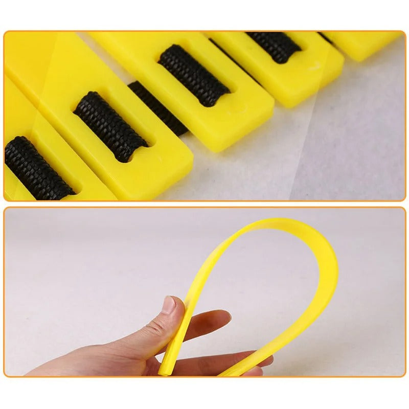 Yellow and Black Agility Ladder folded.