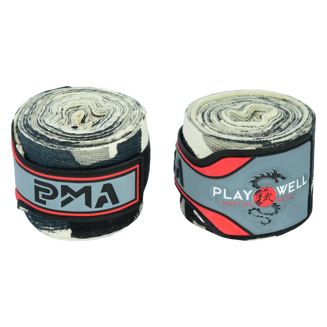 Boxing Grey Camouflage Hand Wraps Pair - 4M