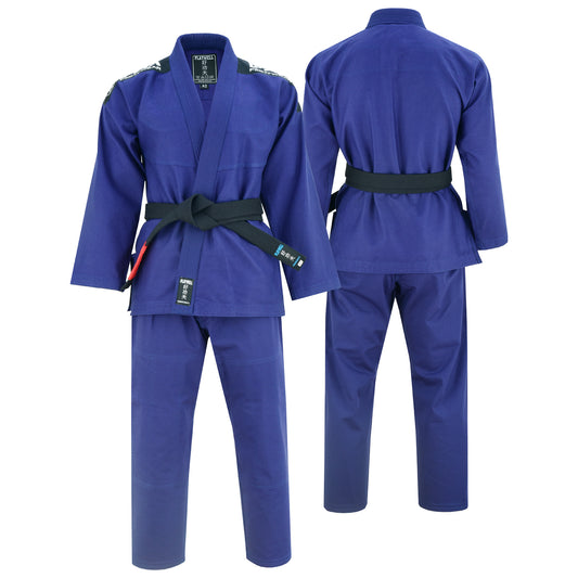 Playwell Adults Mens Pro Elite BJJ Jiu Jitsu Gi - Navy Blue