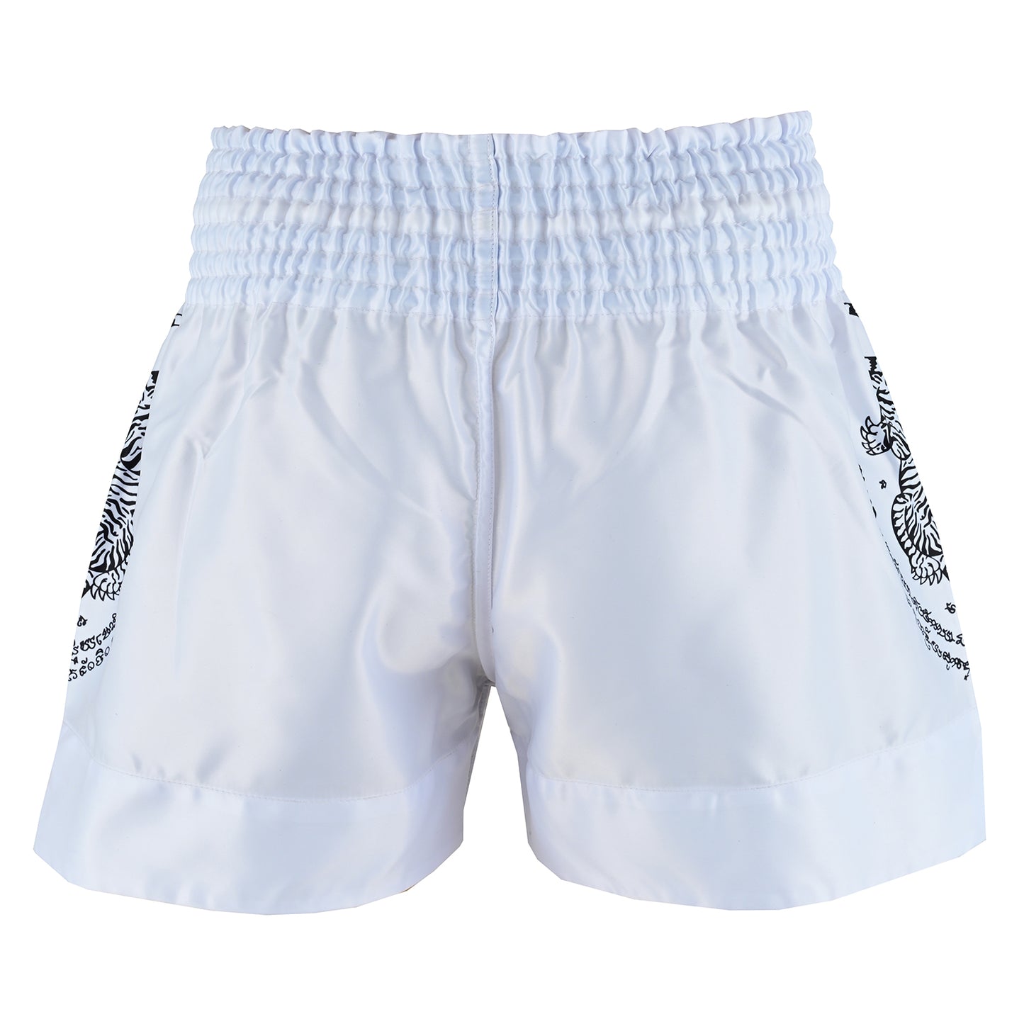 Twin Tiger Satin Muay Thai Competition Fight Shorts - White