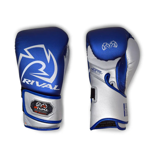 Rival RB100 Professional Bag Gloves - Blue/Silver