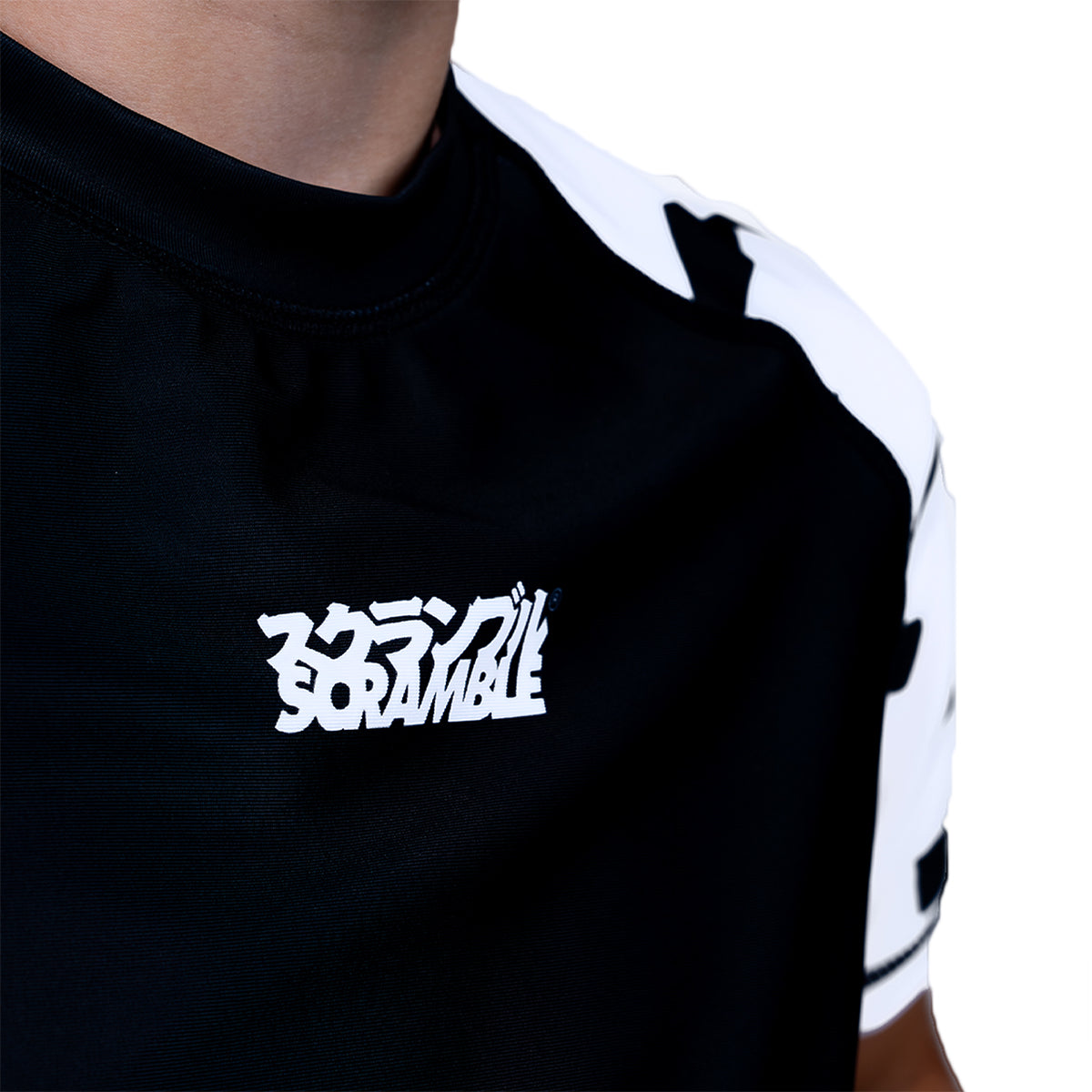 Scramble Baka Kids Short Sleeve Rash Guard - Black