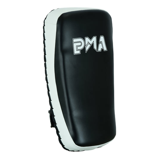 Deluxe Muay Thai Curved Air Tech Arm Pads, - Black/White SINGLE