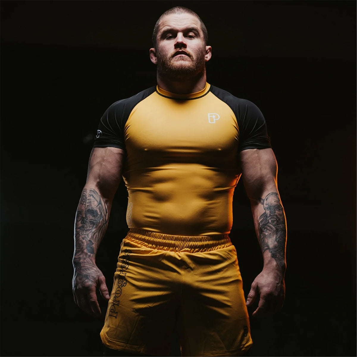 Progress Jiu Jitsu Profile Hybrid No Gi Rash Guard - Yellow