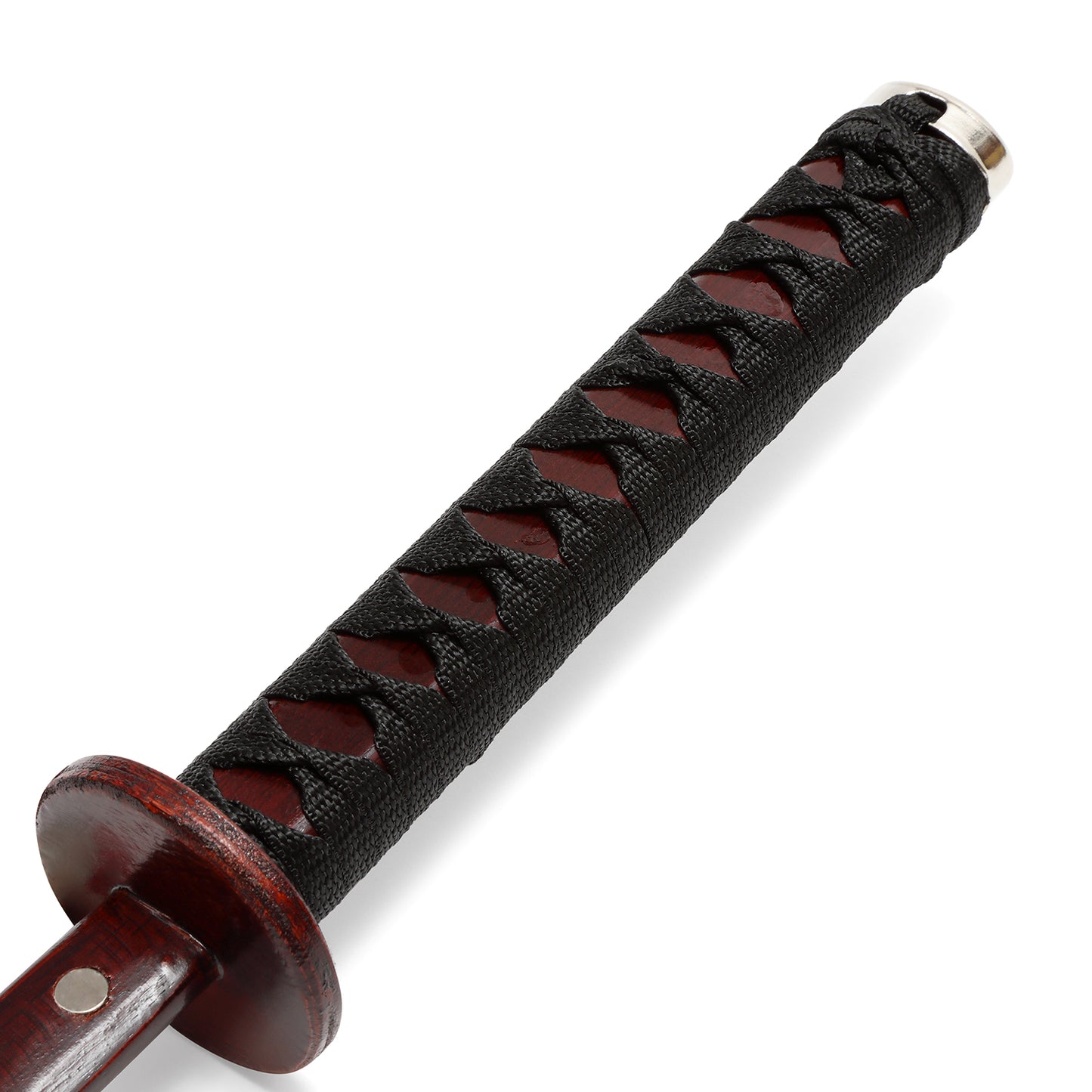 Wooden Roped Bokken With Scabbard - Cherry Oak