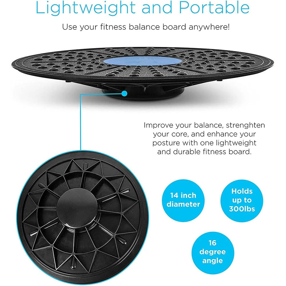 360 Degree Balance Board being used for different exercises.