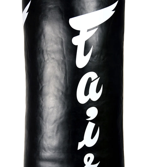 Fairtex Muay Thai 6ft Banana Punch Bag - Black (Filled 36-42kg)