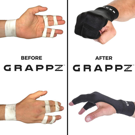 Grappz - Finger Tape Alternative Compression Grappling Gloves