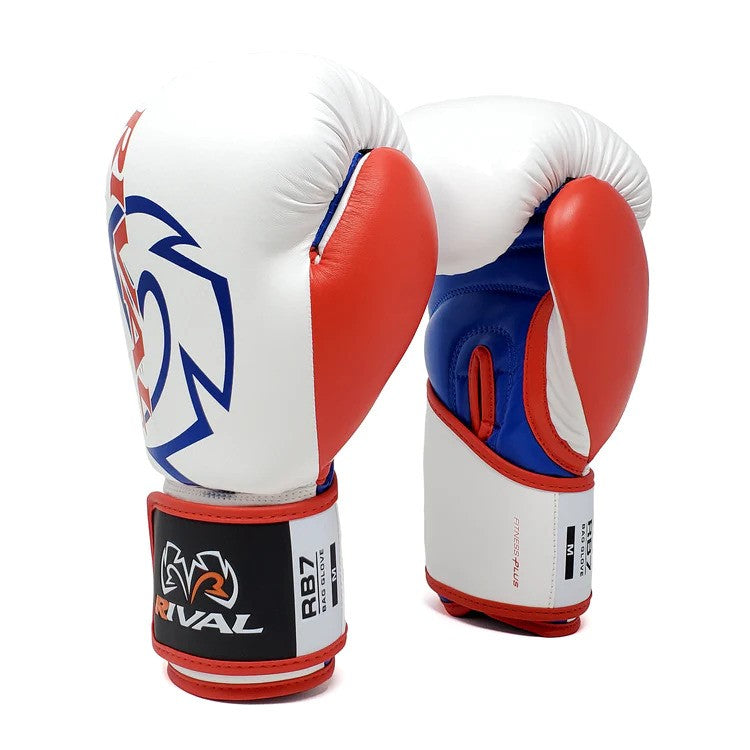 Rival Boxing RB7 Fitness Plus Bag Gloves - White/Red