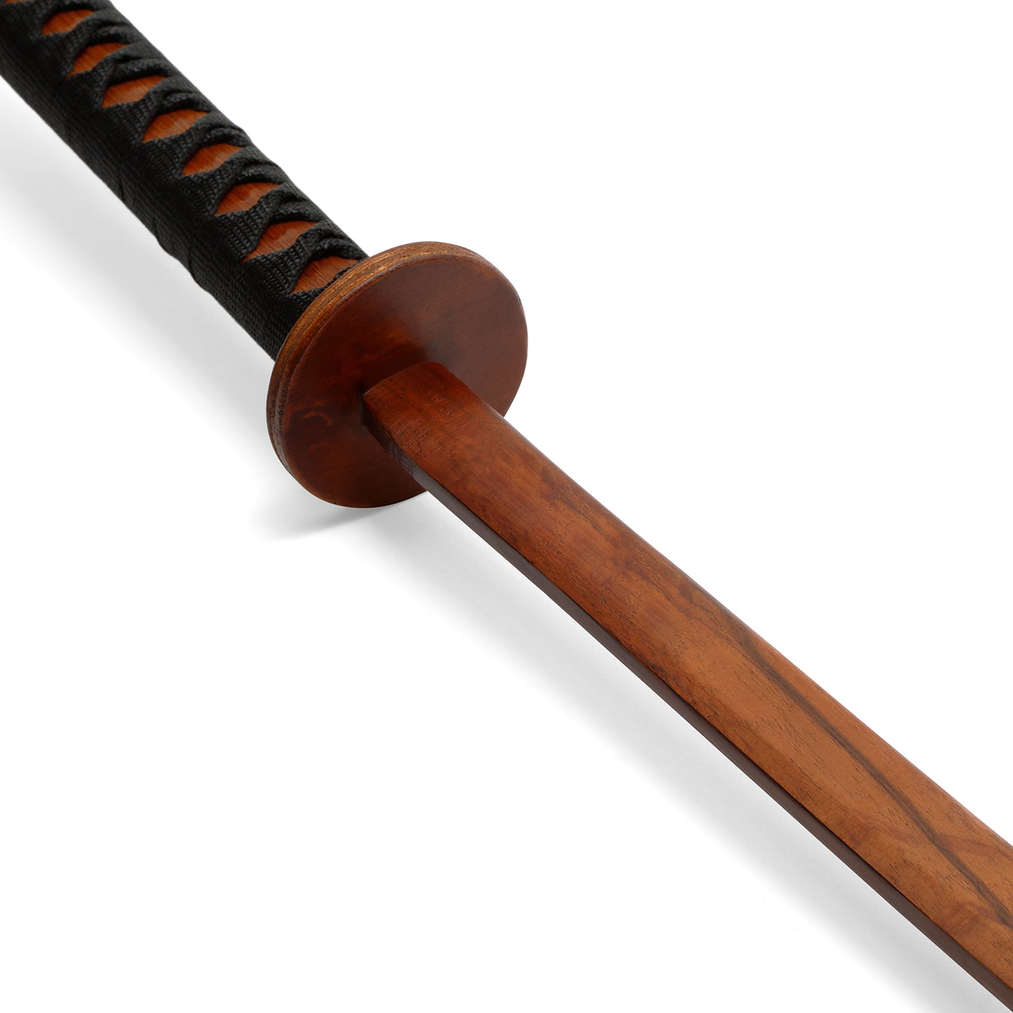 Wooden Roped Bokken With Scabbard - Red Oak