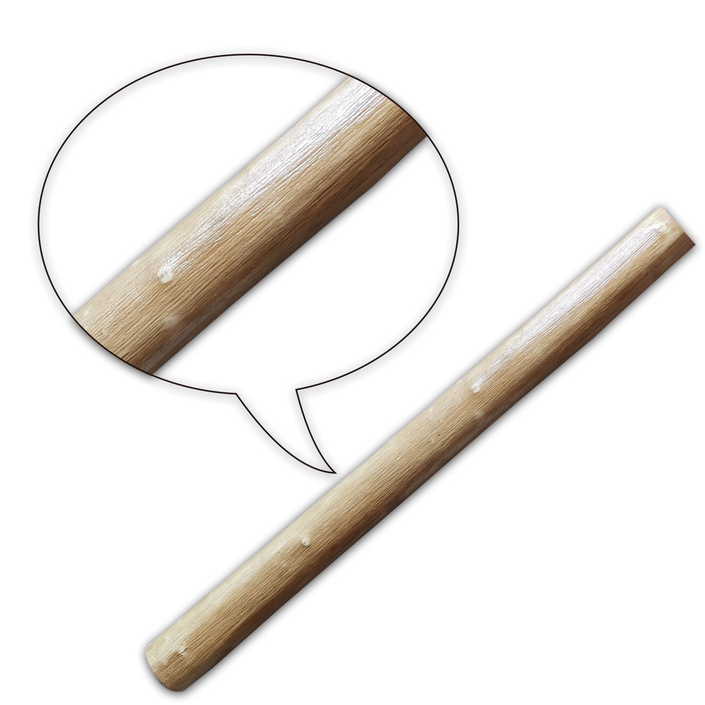 Wushu Waxwood Single Spear head Stick (With Ball Bearings) - 78"