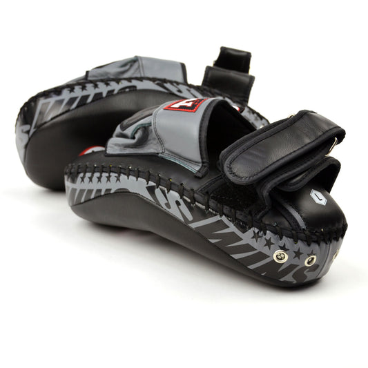 Twins Hybrid Leather Focus-Thai Pads - Black/Grey