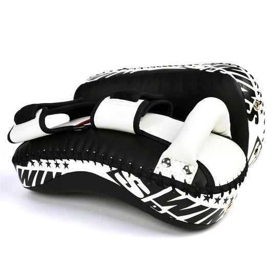 Twins Muay Thai Kick Pads Light Kick Pads - Black/White