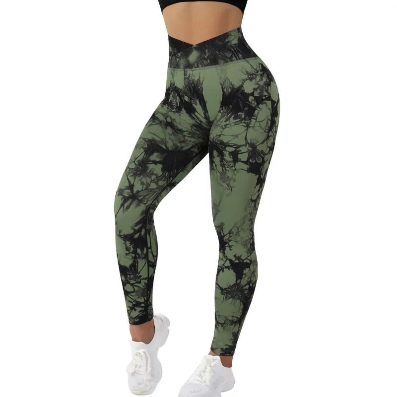 Tie dye bootcut yoga pants deals