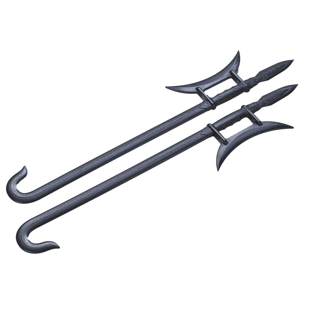 Black Polypropylene Full Contact Wushu Twin Hooks - PRE ORDER