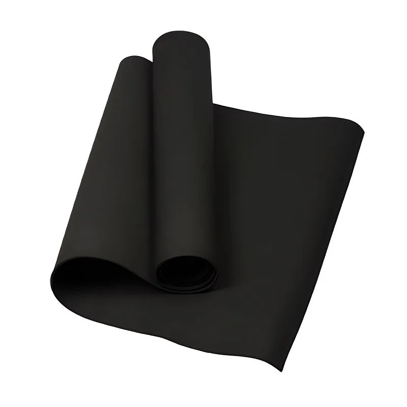 Black 4mm Yoga mat. 