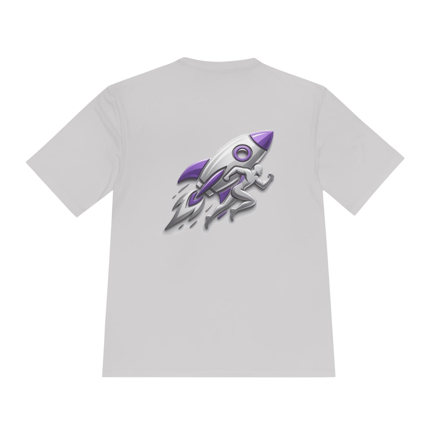 Fusion Flex Performance Tee — Rocket Logo Moisture‑Wicking Athletic Shirt