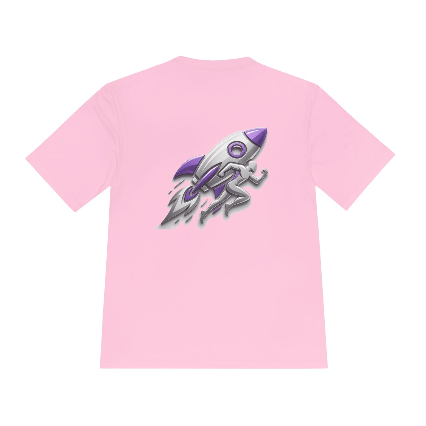 Fusion Flex Performance Tee — Rocket Logo Moisture‑Wicking Athletic Shirt