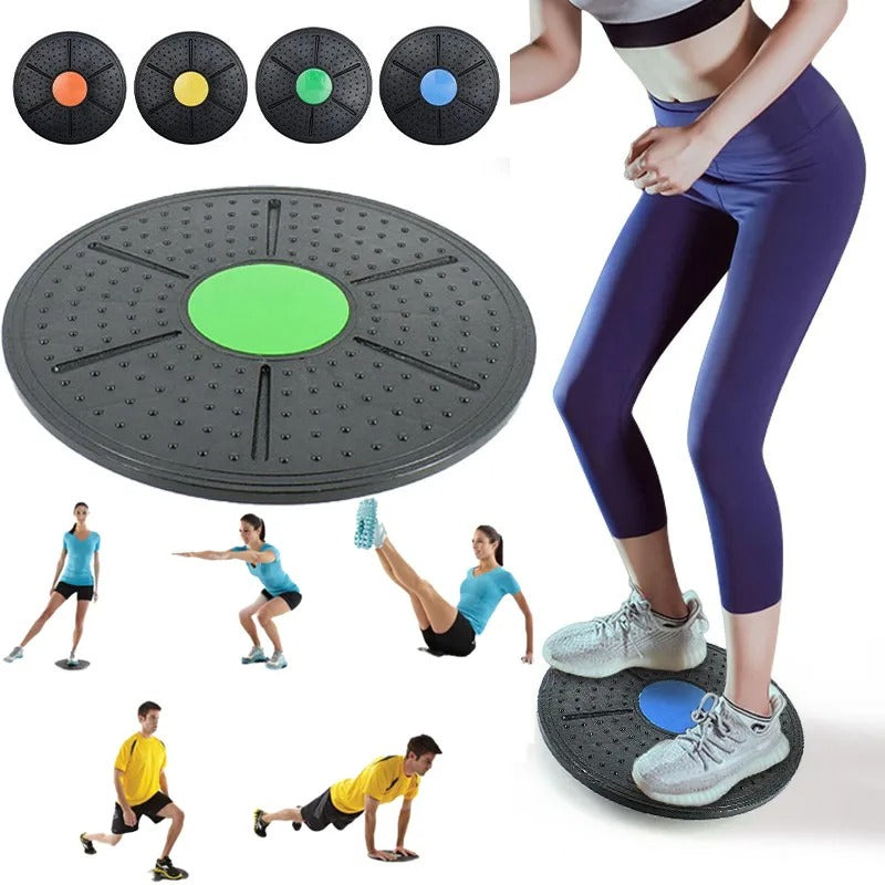 360 Degree Balance Board being used for different exercises. 