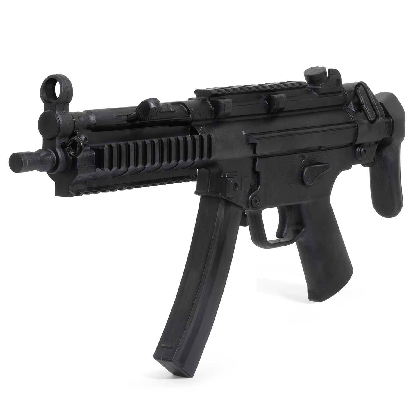 Realistic TP Rubber Sub Machine Training Gun : Black ( E432) 27"