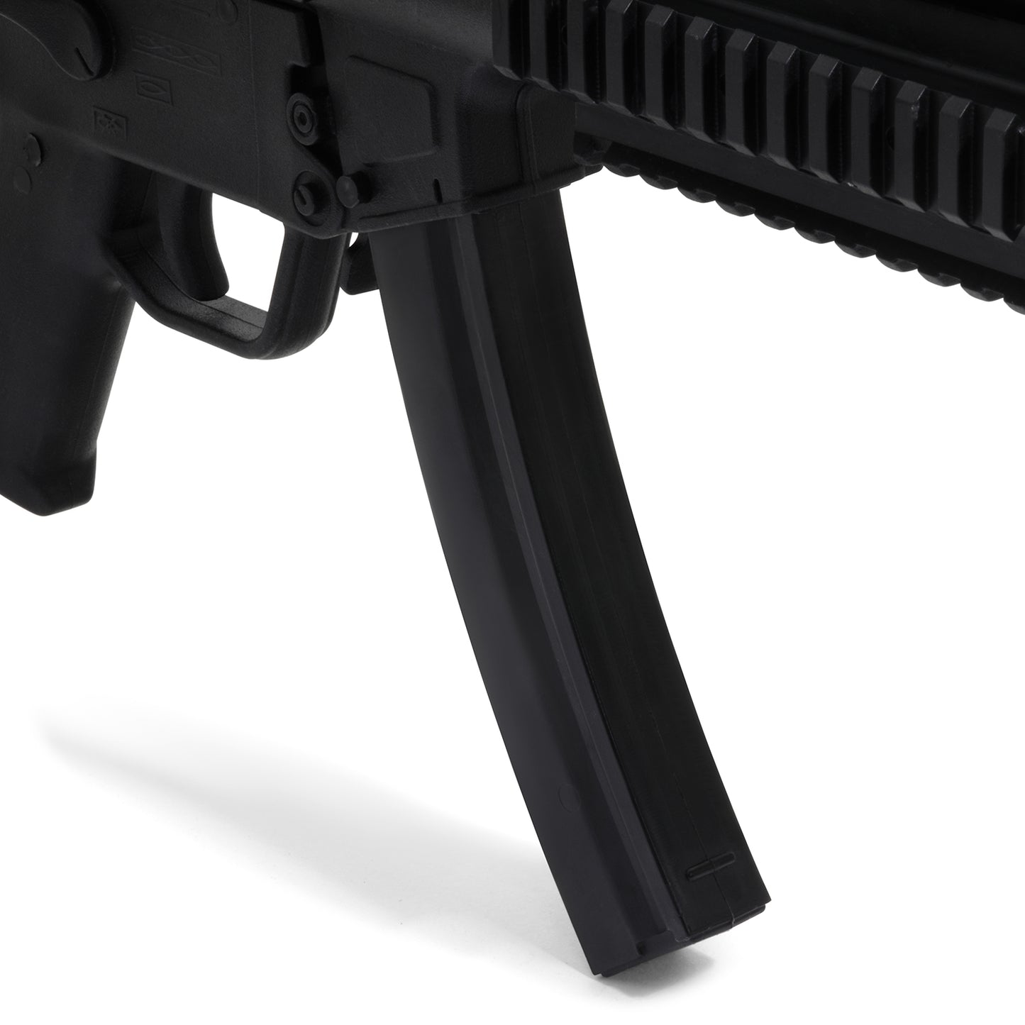Realistic TP Rubber Sub Machine Training Gun : Black ( E432) 27"