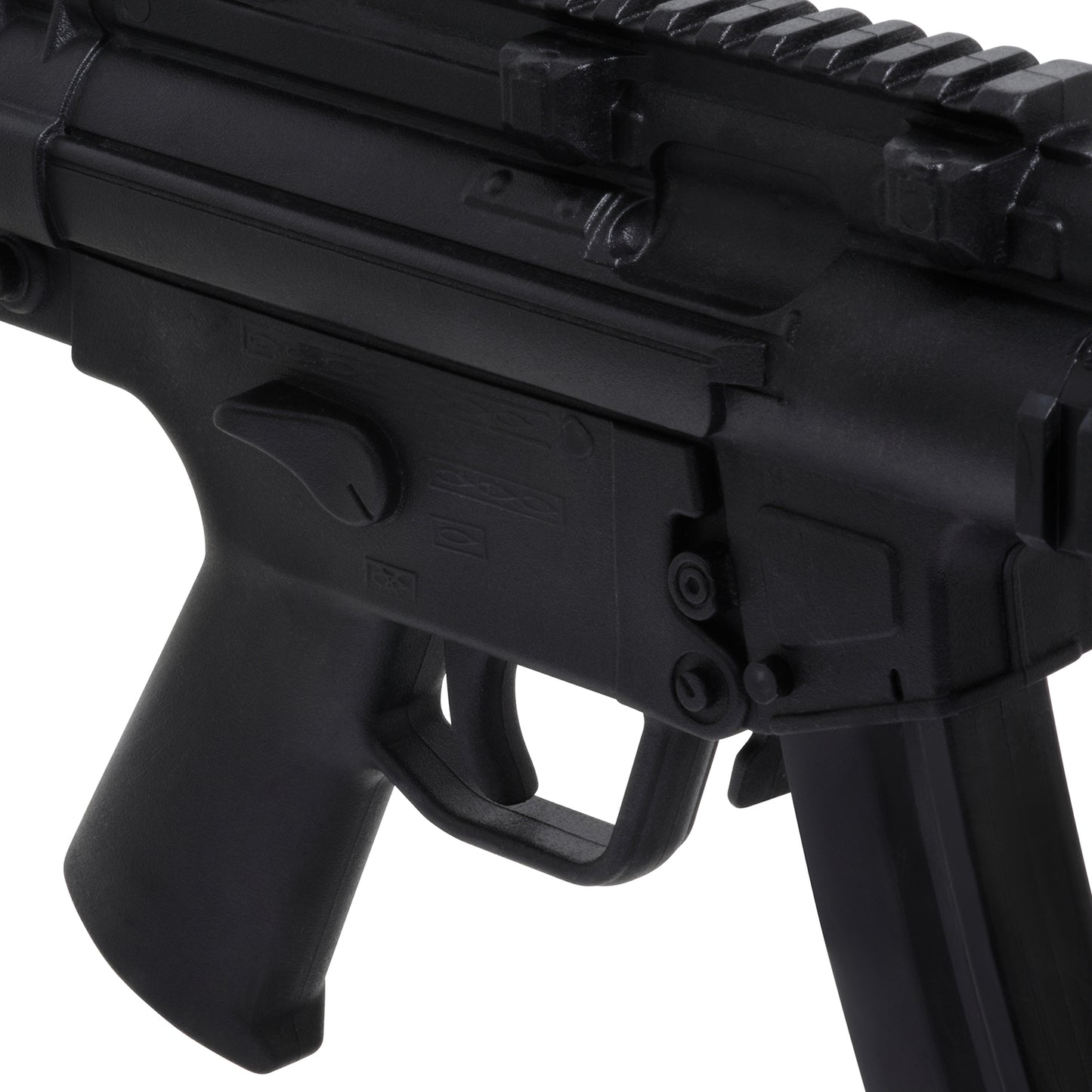 Realistic TP Rubber Sub Machine Training Gun : Black ( E432) 27"