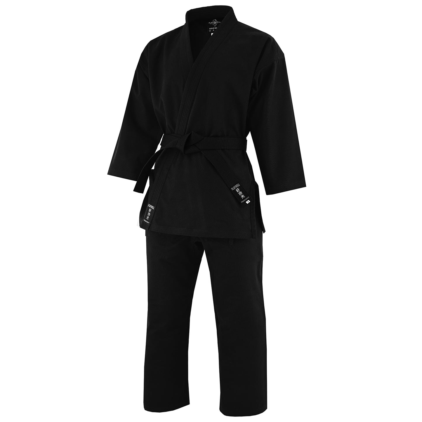 Karate 16oz Gold Brand Heavyweight Suit - Black