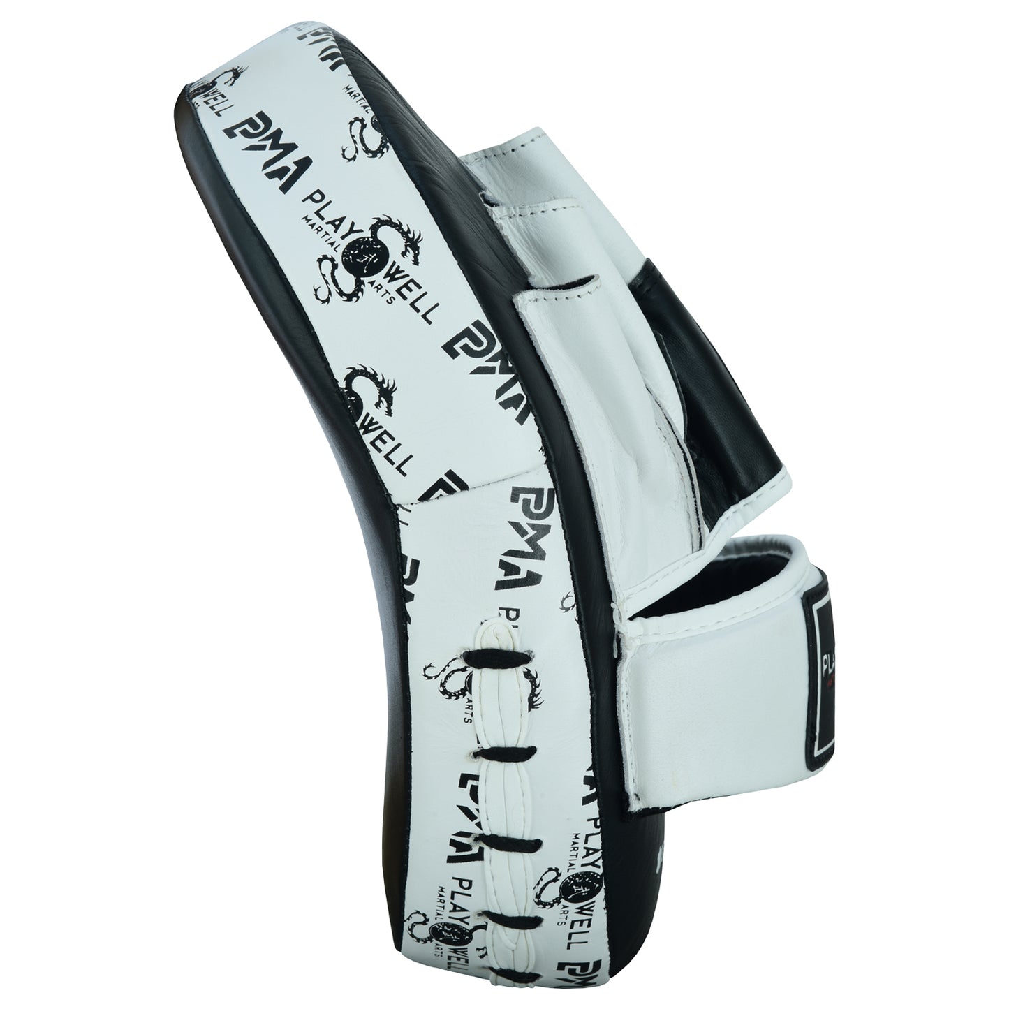 Playwell Elite Light Curved Leather "Logos"  Boxing Focus Pads