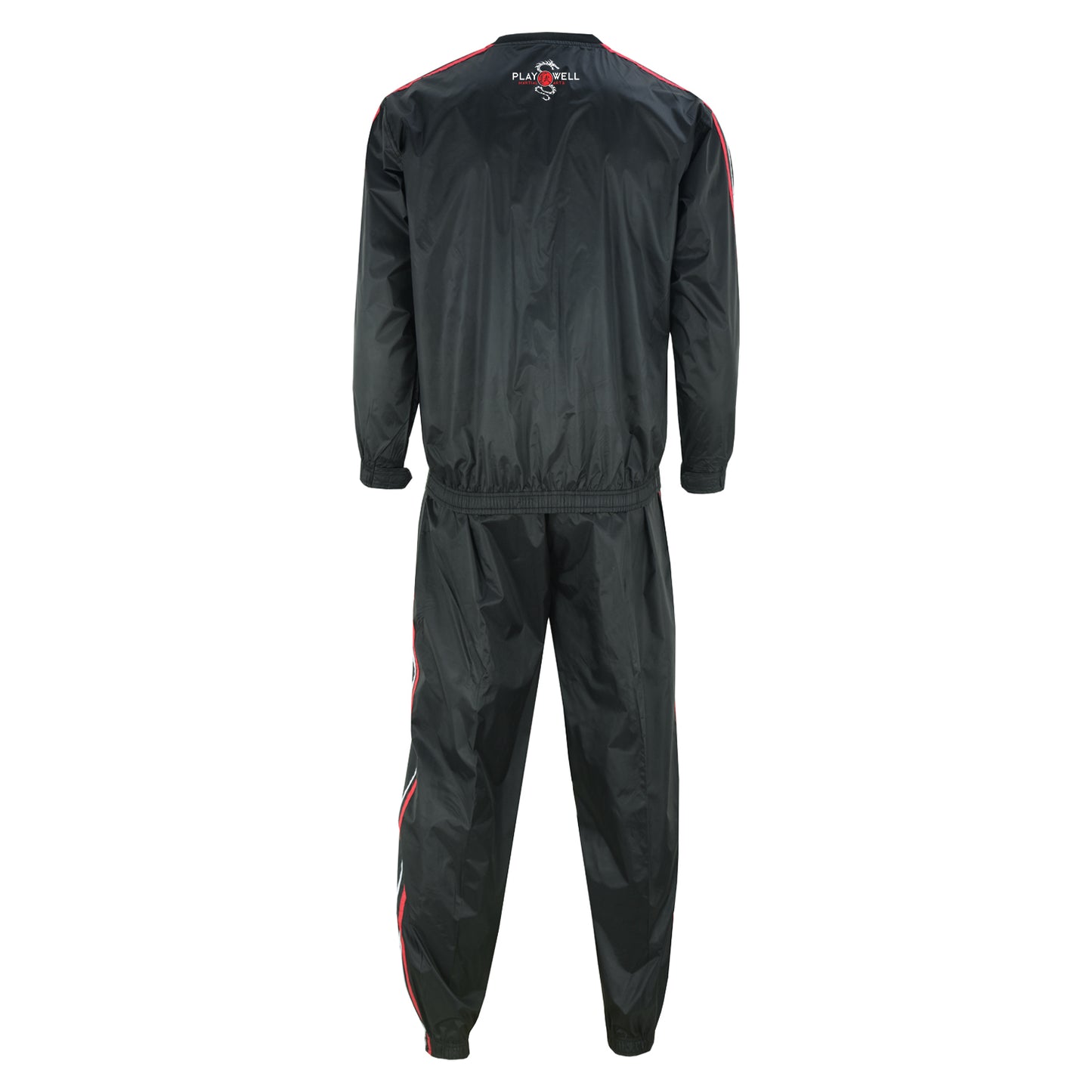 Playwell Premium Proffesional Sauna Suit  - Black/Red