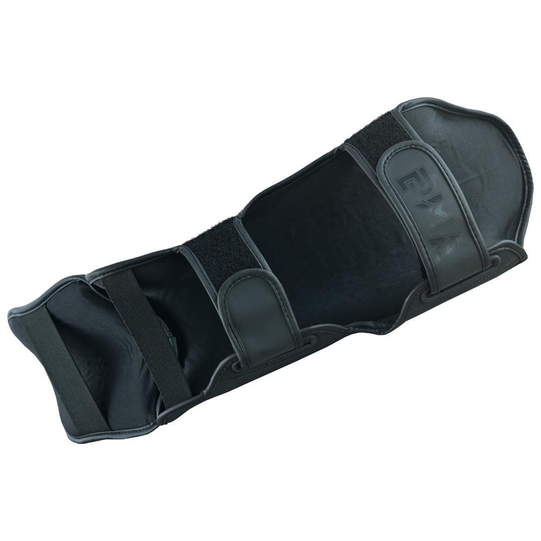 PMA Twin Tigers Muay Thai Boxing Gloves & Shin Pads Set - Black