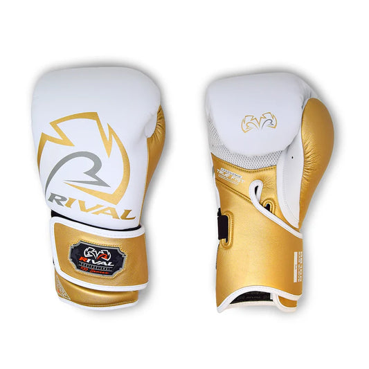 Rival RB100 Professional Bag Gloves  - White/Gold