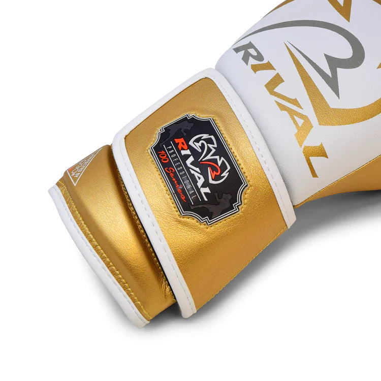 Rival RB100 Professional Bag Gloves  - White/Gold