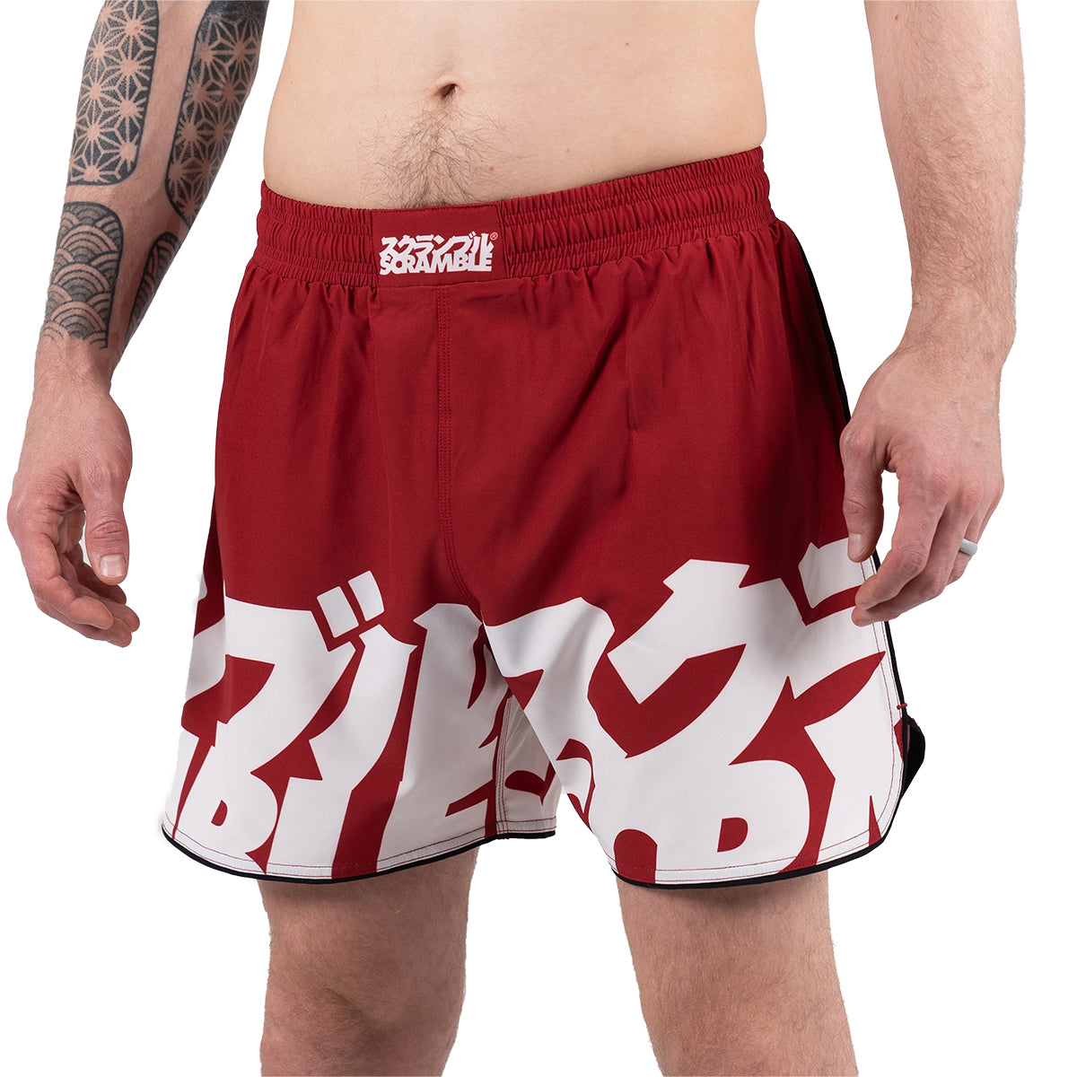 Scramble Baka Grappling Fight Shorts - Red