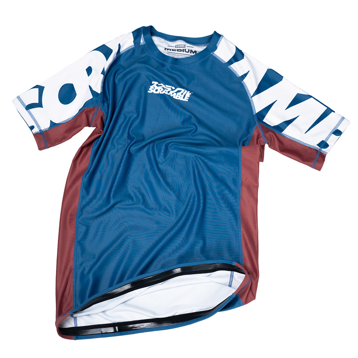 Scramble Baka Short Sleeve Rash Guard - Blue