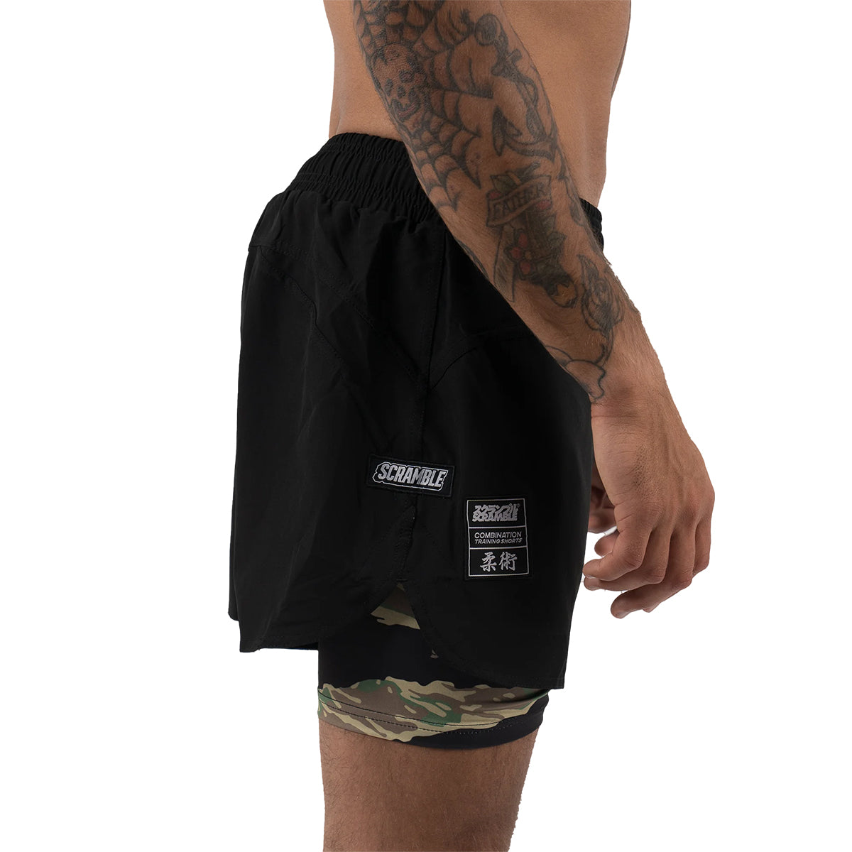 Scramble Combo Hybrid Grappling Fight Shorts - Tiger