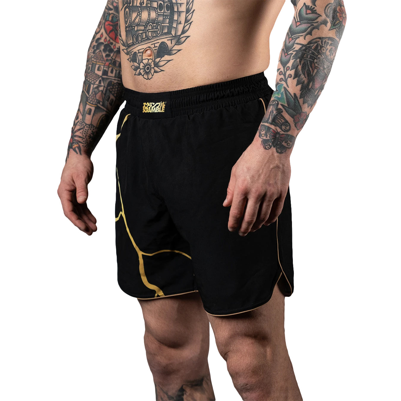 Scramble Kintsugi Grappling Fight Shorts - Black
