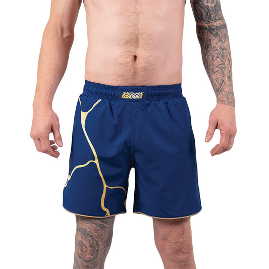 Scramble Kintsugi Grappling Fight Shorts - Blue