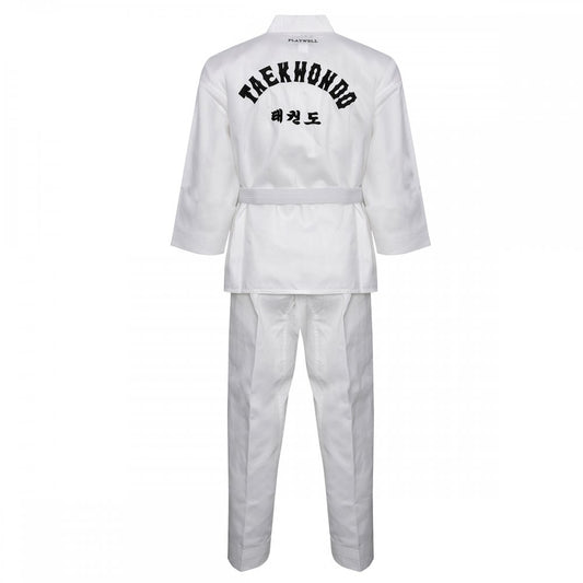 Korean Ultimate Taekwondo Uniform: White V-Neck - Clearance