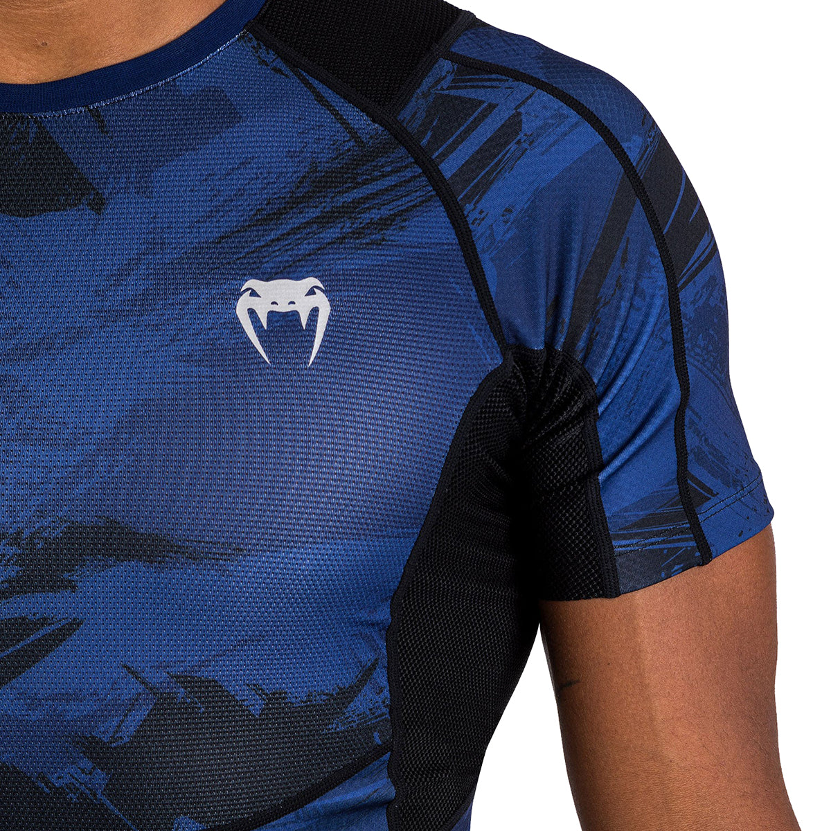 Venum Electron 3.0 MMA Short Sleeve Rashguard - Camo Blue