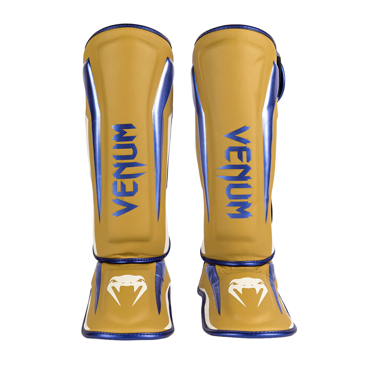 Venum Muay Thai Stand Up Elite Shin Guards - Camel