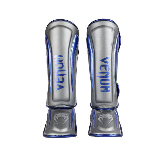 Venum Muay Thai Stand Up Elite Shin Guards - Grey