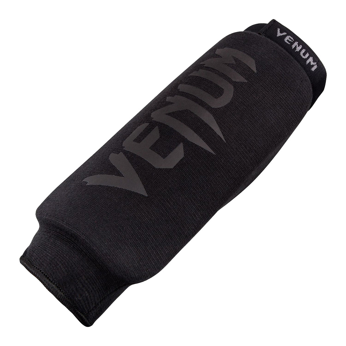 Venum Kontact Elasticated Shin Guards Only - Black/Black