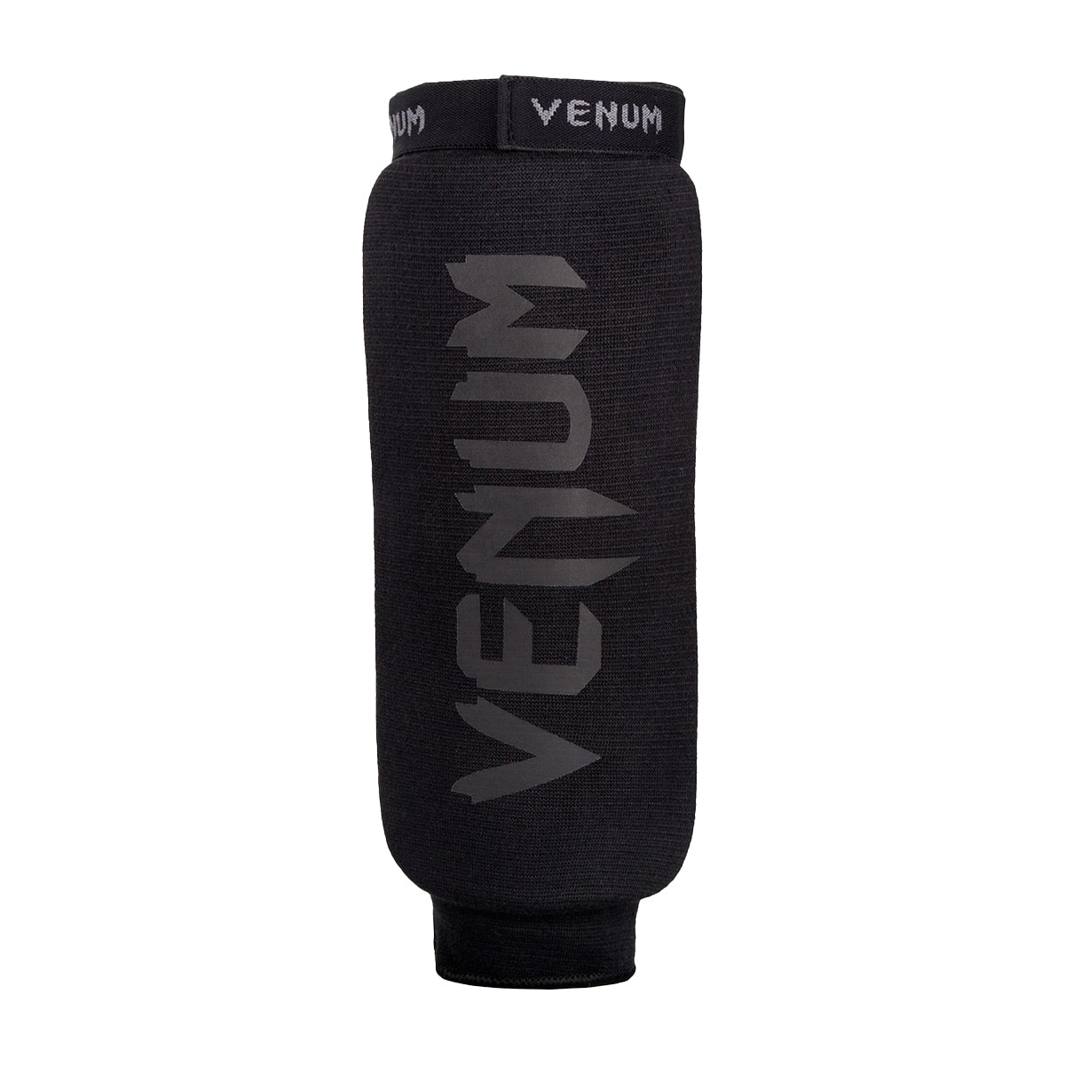 Venum Kontact Elasticated Shin Guards Only - Black/Black
