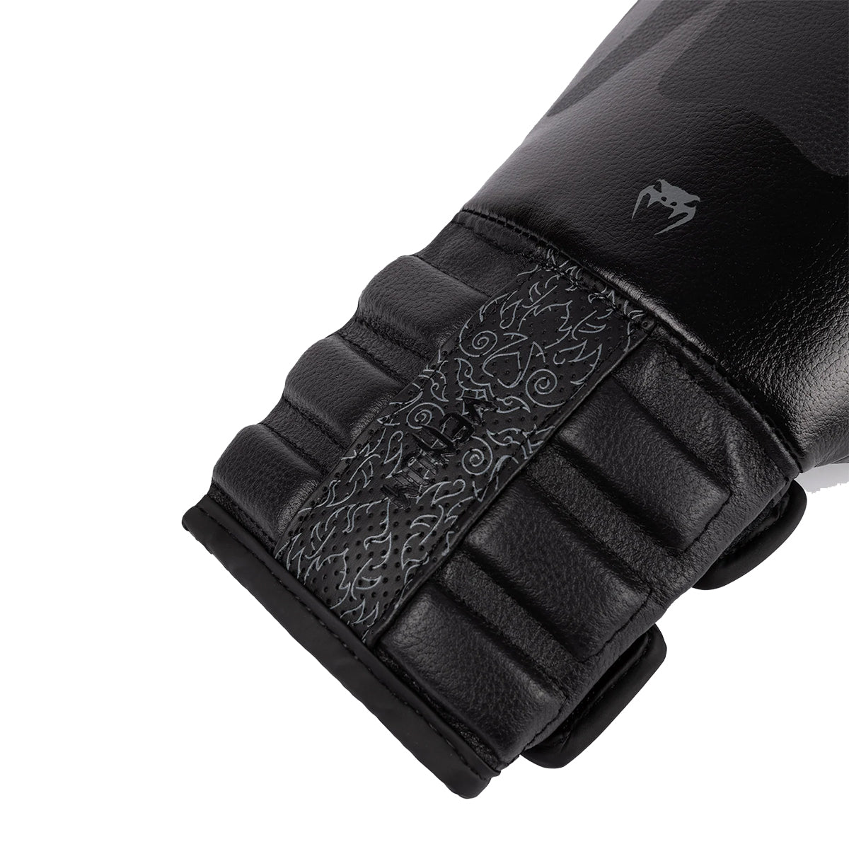 Venum Reverso Leather Boxing Gloves - Black/Black