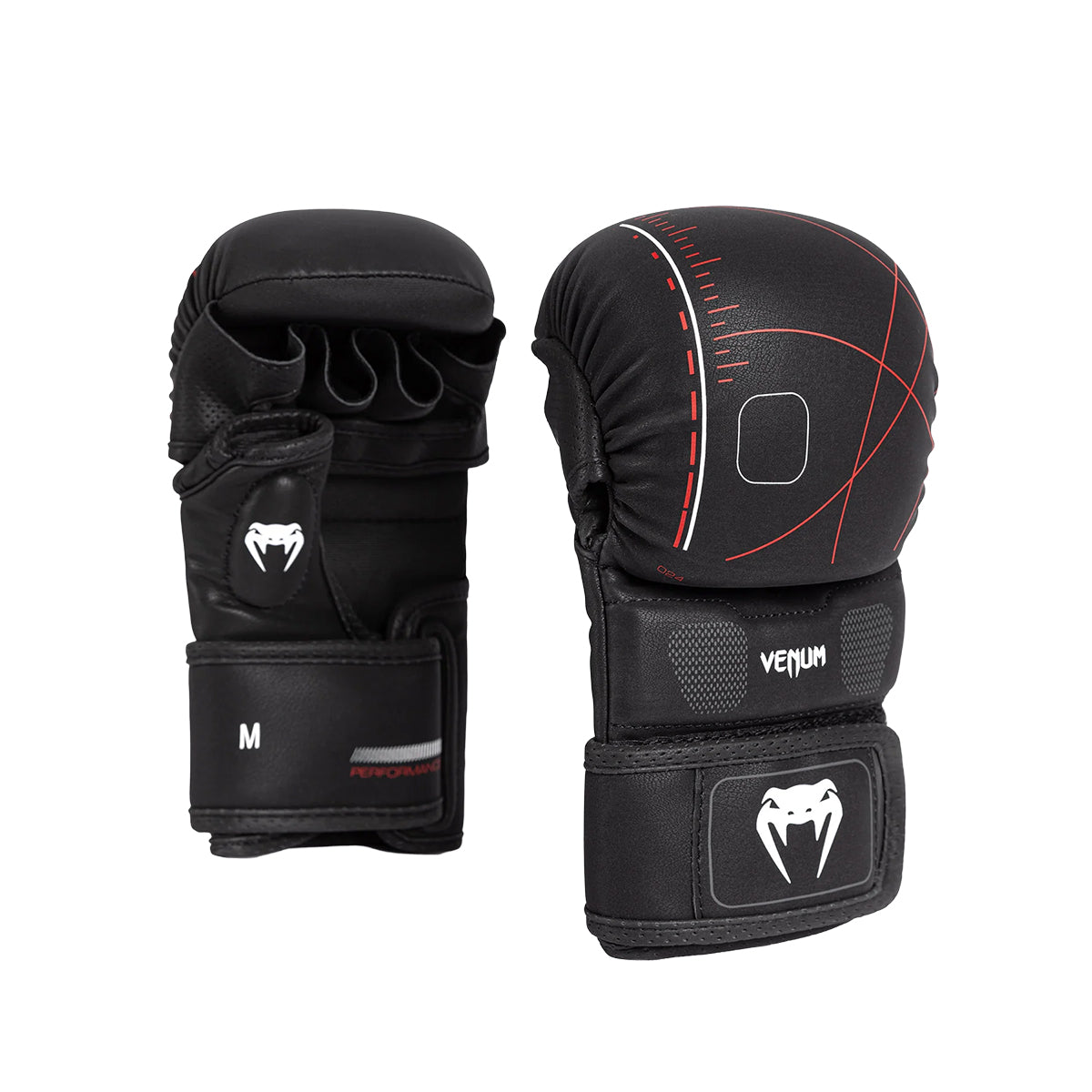 Venum Tactical XT Sparring Gloves - Black/Fire Red