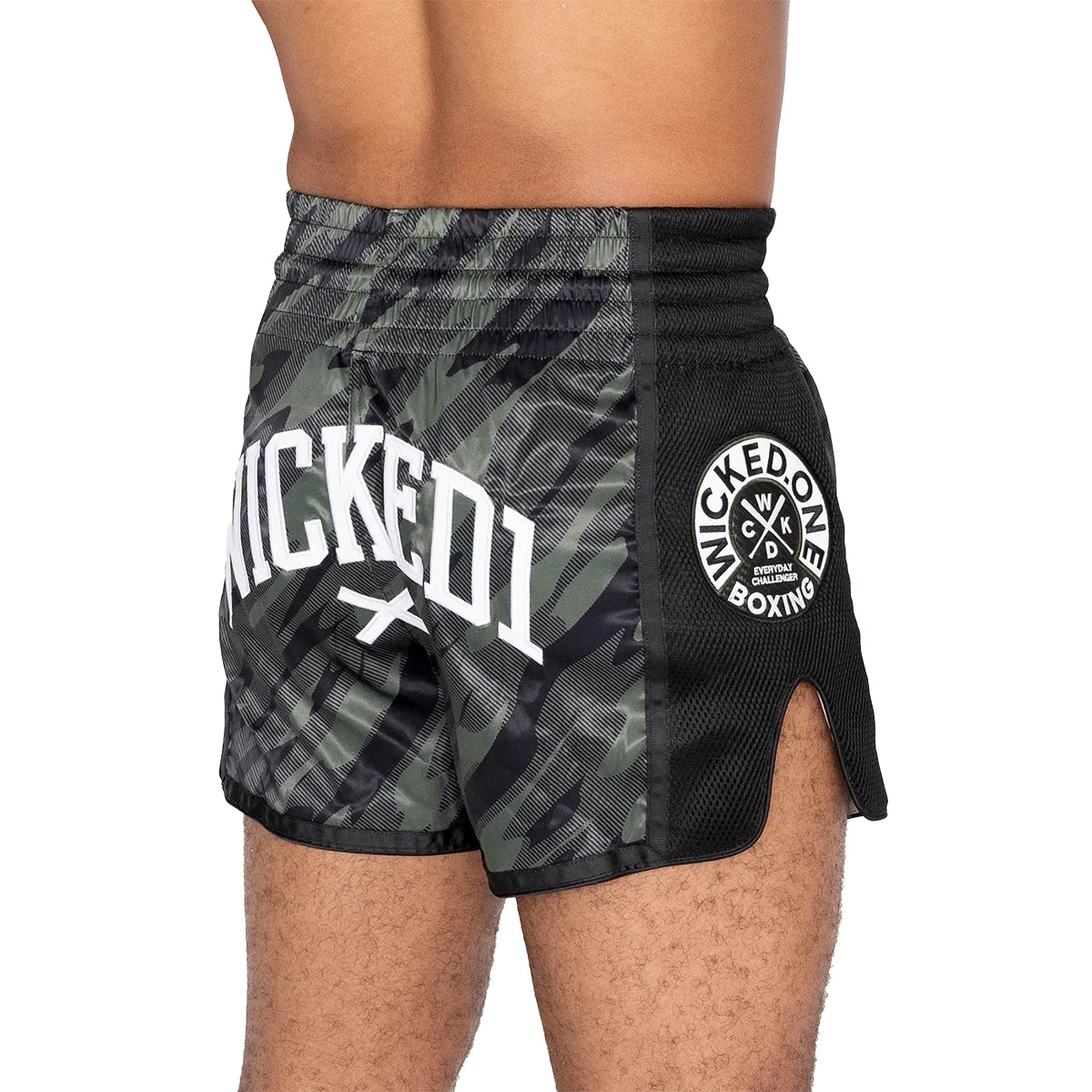 Wicked1 Fury Muay Thai Shorts - Khaki