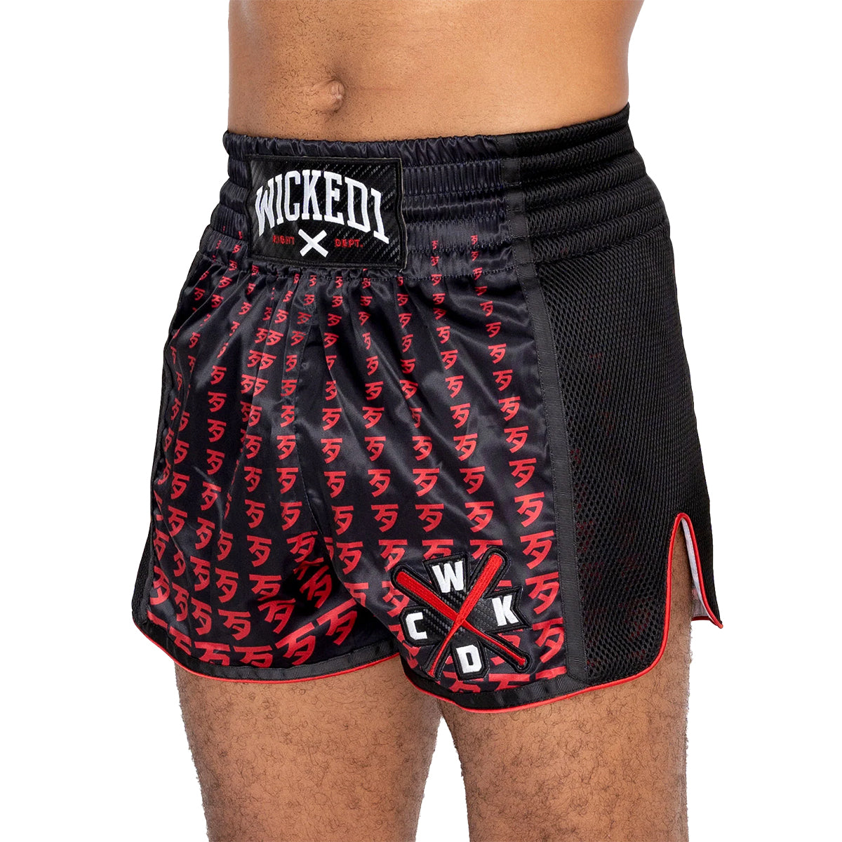 Wicked1 Infinite Muay Thai Shorts - Red